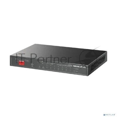 Коммутатор Mercusys MS110GMP, 8×1 Гбит/с PoE + 2×1 Гбит/с, неуправляемый