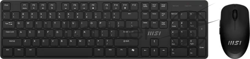 Комплект клавиатура+мышь MSI K200 Combo MS-8ZA4 беспроводной, USB, 1600 DPI, чёрный