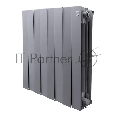Радиатор биметаллический Royal Thermo PianoForte 500 серебристый - 8 секц.