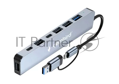 USB-концентратор Gembird UHB-C445, USB/USB Type С, USB 3.0, 4хUSB 2.0, USB Type-C, USB
