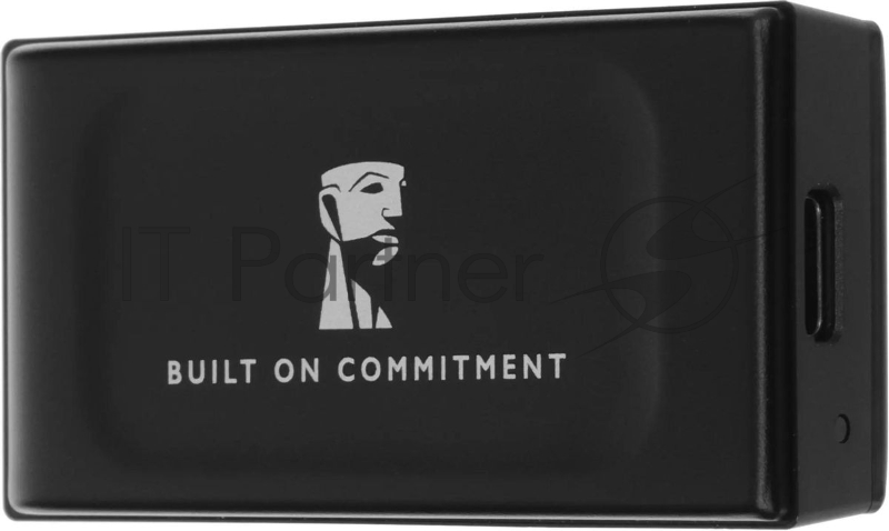 Внешний SSD Kingston XS1000, 1TB, USB 3.2 Gen 2 Type-C, R/W 1050/1000, черный