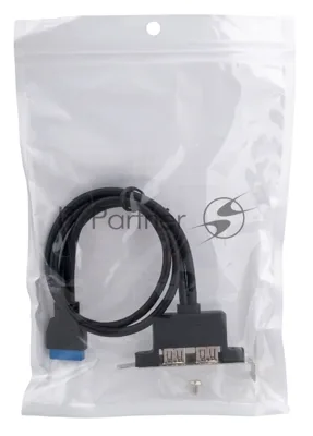 Планка USB 3.0 на заднюю панель низкопрофильная Cablexpert CC-USB3-RECEPTACLE-LP, 2 порта USB