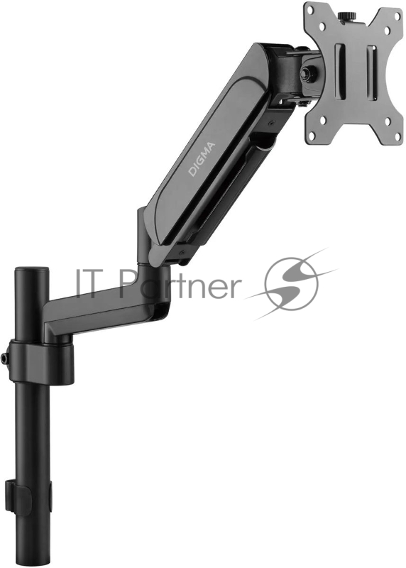 Кронштейн для мониторов ЖК Digma D-MM201 черный 17"-32" макс.9кг крепление к столешнице поворот и наклон