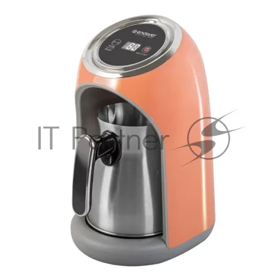 Кофеварка-турка Endever Costa-1019 электрическая, цвет оранжевый/стальной, мощность 600 Вт, объем 0,3 л,16 шт/уп.