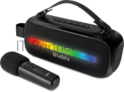 Колонка портативная SVEN PS-255 черный 12W 1.0 BT 3600mAh
