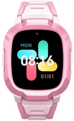 Детские умные часы Mibro Kids P6, 1.4" TFT, 4G, Bluetooth, USB Type-C, IPX7/WR20, розовый