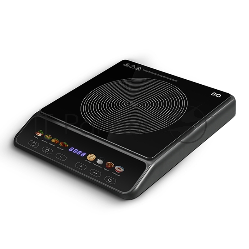 Плита настольная электрическая BQ HP114B черный, 2 кВт, индукция, конфорки - 1, стеклокерамика, сенсор