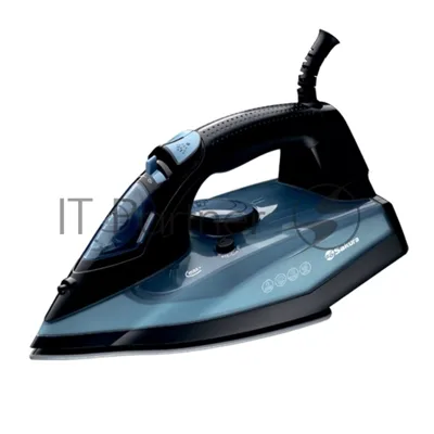 Утюг Sakura SA-3075CBK черный/синий, 2400 Вт, 20 г/мин, 120 г/мин, 380 мл