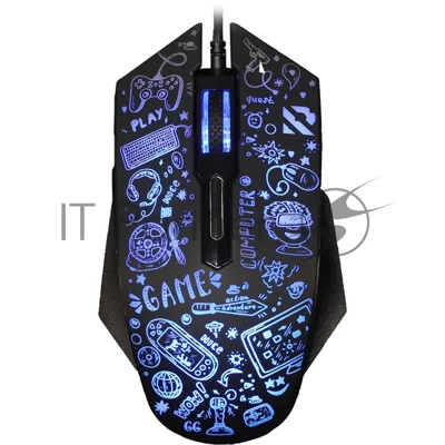 Мышь проводная игровая Smartbuy (SBM-745G-K) RUSH X15 серный