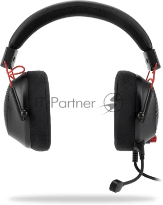 Гарнитура Oklick HS-L305G чёрный, проводная, USB, подсветка