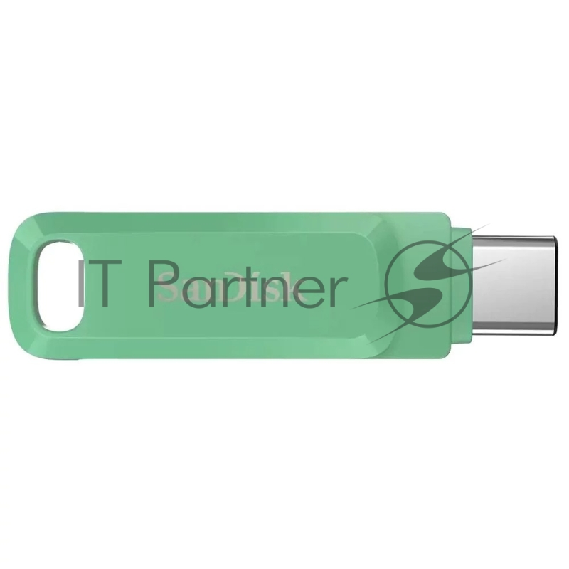 Флешка USB SanDisk SDDDC3 128Gb, USB3.1 Type-C, зеленая