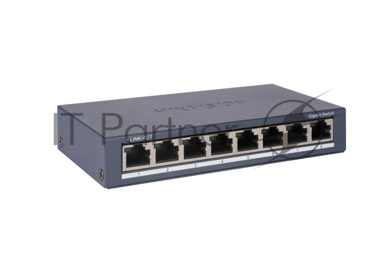 Коммутатор Hikvision DS-3E0508-O(O-STD), 8×1 Гбит/с, неуправляемый