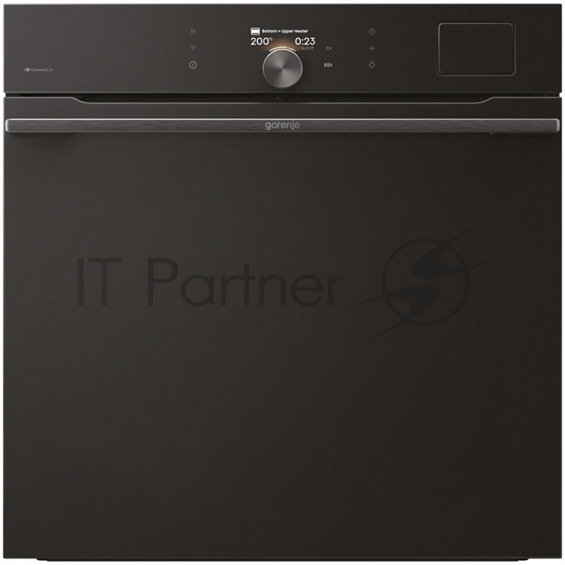 Встраиваемая электрическая духовка Gorenje BFS6148B, объем 77 л, макс. температура 230 градусов, сенсорное/поворотное управление, Wi-Fi, пар (FullSteam), сувид, AirFry, автоматические программы, телескопические направляющие на одном уровне, термощуп, динамическая система охлаждения, многоуровневое приготовление, PerfectGrill, энергоэффективность А+, черный