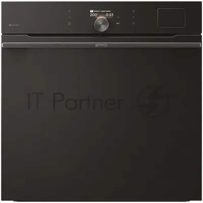 Встраиваемая электрическая духовка Gorenje BFS6148B, объем 77 л, макс. температура 230 градусов, сенсорное/поворотное управление, Wi-Fi, пар (FullSteam), сувид, AirFry, автоматические программы, телескопические направляющие на одном уровне, термощуп, динамическая система охлаждения, многоуровневое приготовление, PerfectGrill, энергоэффективность А+, черный