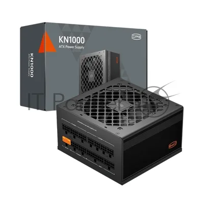 Блок питания PCCooler KN1000, 1000Вт, 80+ Gold, 120мм, модульный, черный