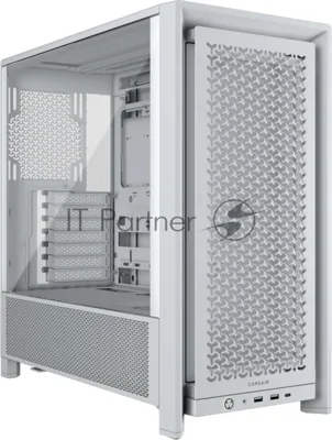 Компьютерный корпус без блока питания Corsair Frame 4000D, Midi-Tower, TG, no fan, 2xUSB-A 3.2, 1xUSB 3.2 Type-C, E-ATX, ATX, mATX, mITX White