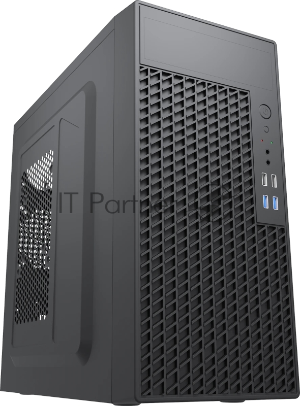 Компьютерный корпус с блоком питания Foxline 450Вт./Case Forza mATX, 450W, 2xUSB 2.0+2xUSB 3.0, Black, w/o FAN, 8 см fan PSU, power cord