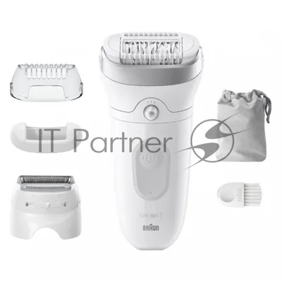Эпилятор BRAUN SE7-041 белый/серебристый