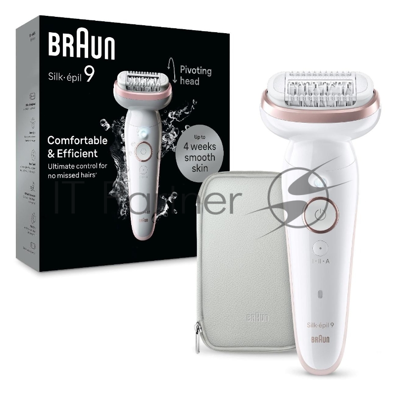 Электрический эпилятор BRAUN SES9-000 розовое золото/белый