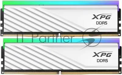 Оперативная память XPG Lancer Blade RGB, DDR5, 32GB (2x16 GB), 6000 MHz, CL36, радиатор, RGB, белый