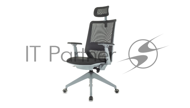 Кресло руководителя Бюрократ MC-G611NL-H черный Elastic-102 с подголов. крестов. 4-луч. пластик пластик серый