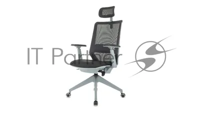Кресло руководителя Бюрократ MC-G611NL-H черный Elastic-102 с подголов. крестов. 4-луч. пластик пластик серый
