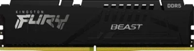 Оперативная память Kingston Fury Beast Black, DDR5, 32GB (1x32GB), 5600 MHz, CL36, с радиатором, чёрный