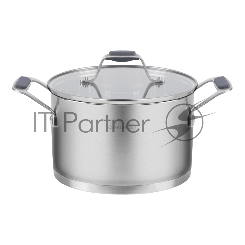 Кастрюля Maunfeld Madison MF40MS01CR из нержавеющей стали со стеклянной крышкой, 20см, 3,6л.