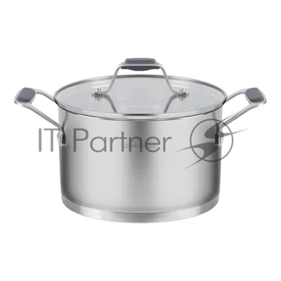 Кастрюля Maunfeld Madison MF40MS01CR из нержавеющей стали со стеклянной крышкой, 20см, 3,6л.