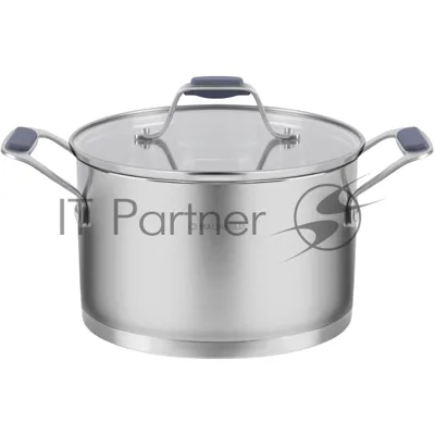 Кастрюля Maunfeld Madison MF50MS01CR из нержавеющей стали со стеклянной крышкой, 22см, 4,7л.