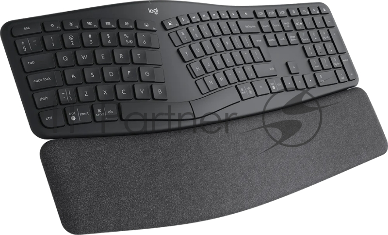 Клавиатура Logitech Ergo K860 беспроводная, Bluetooth, радиоканал, чёрный