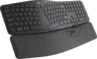 Клавиатура Logitech Ergo K860 беспроводная, Bluetooth, радиоканал, чёрный