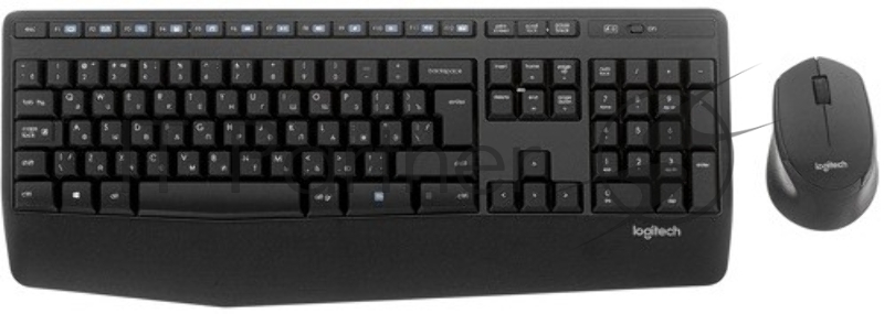 Комплект клавиатура+мышь Logitech MK345 беспроводной, USB, 1000 DPI, чёрный/серый
