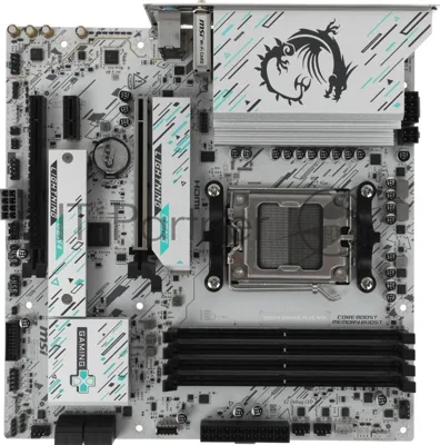 Материнская плата MSI B850M GAMING PLUS WIFI, AM5, AMD B850, 4xDDR5, 4xSATA, 2xM.2, 1xPCIe 5.0 x16, 1xPCIe 4.0 x4, 1xPCIe 3.0 x1, 1xDP, 1xHDMI, 1x5Gb LAN, Wi-Fi 7, Bluetooth 5.4, 3xUSB-C 10Gbps, 3xUSB-A 10Gbps, 3xUSB-A 5Gbps, 3x3.5 мм, 7.1, mATX