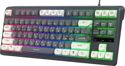 Клавиатура Oklick 711G проводная, USB Type-A, серый