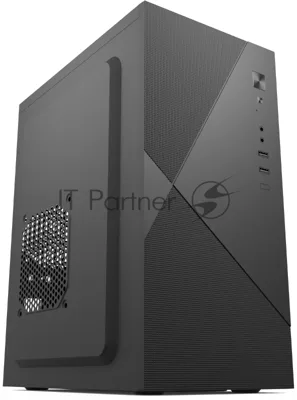 Компьютерный корпус с блоком питания 450Вт. Case Forza mATX, 450W, 2xUSB 2.0, Black, w/o FAN, 8 см fan PSU, power cord