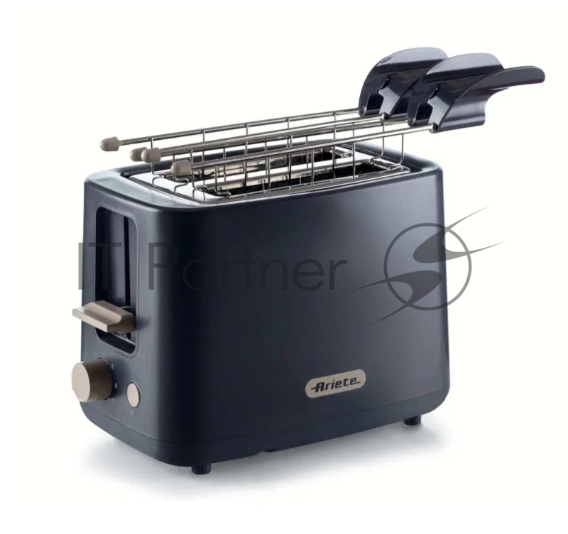 Тостер Ariete 00C015703AR0 черный, 760 Вт, 2 слота
