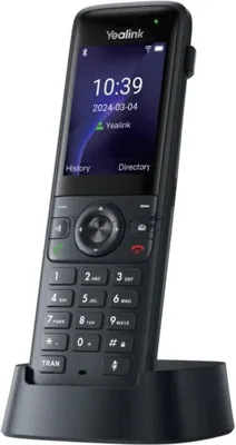 Беспроводной Wi-Fi SIP-телефон Yealink AX83H, экран 2.4", Wi-Fi 6, виброоповещение, Bluetooth, 3.5мм, Type-C, SNC, звук HD (AX83H)