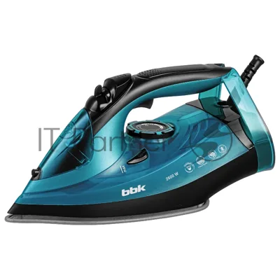 Утюг BBK ISE-2600 бирюзовый, 2600 Вт, 60 г/мин, 180 г/мин, 330 мл