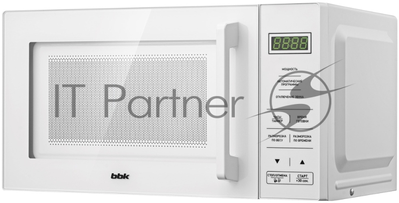 Микроволновая печь BBK 20MWS-751S/W белый, 20 л, 700 Вт, переключатели - сенсор