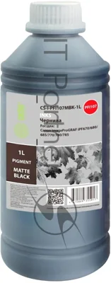 Чернила Cactus CS-I-PFI107MBK-1L PFI-107 черный матовый 1000мл для Canon imageProGRAF iPF670/680/685/770/780/785