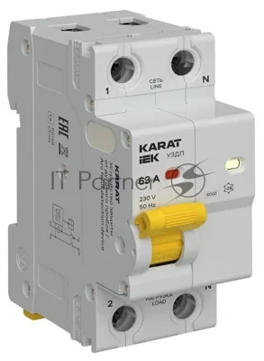 Устройство защиты от дугового пробоя KARAT УЗДП 1P+N 63A IEK