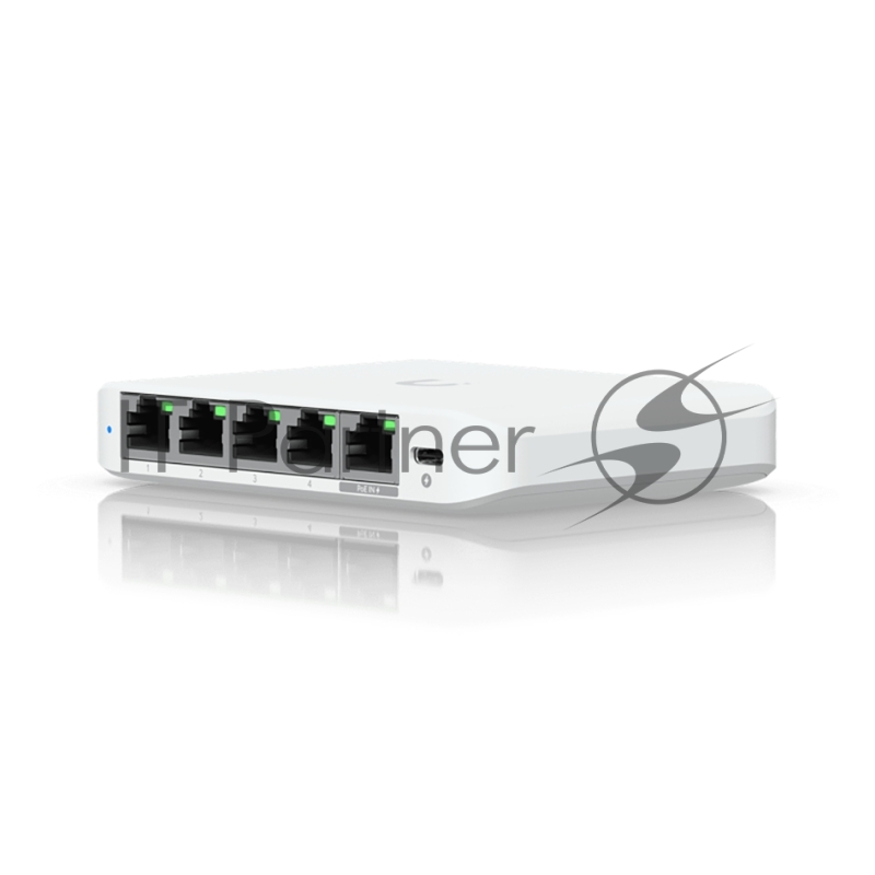 Коммутатор Ubiquiti UniFi Switch Flex Mini 2.5G Compact, 5-port 2.5G switch that can be powered with PoE or a USB-C adapter.