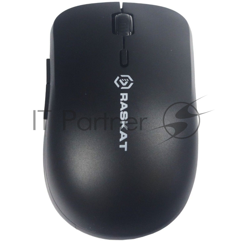 Мышь беспроводная Raskat M006W черный, 1600 dpi, радиоканал, USB, кнопки - 6