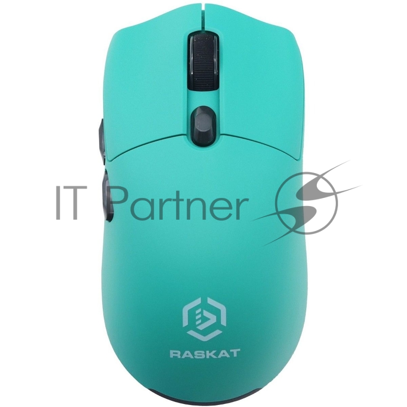 Мышь беспроводная/проводная Raskat MG006TR зеленый, 26000 dpi, радиоканал, Bluetooth, USB, кнопки - 6