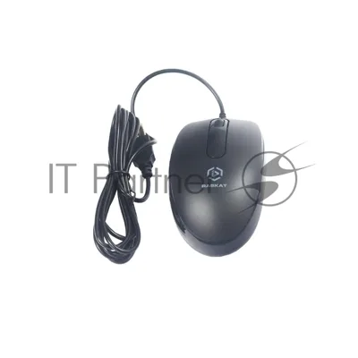 Мышь проводная Raskat M015 черный, 1000 dpi, USB, кнопки - 3