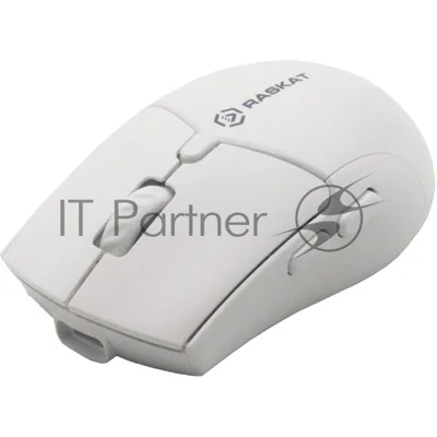 Мышь беспроводная Raskat M007WB белый, 2400 dpi, радиоканал, Bluetooth, USB, кнопки - 6