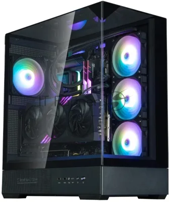 Компьютерный корпус ZALMAN P40 Prism Plus, ATX, черный, WINDOW, 3xCombo (3.5'' or 2.5"), 1xUSB TYPE-C, 2xUSB 3.0, SIDE 3x120мм ARGb, REAR 1x120мм ARGb