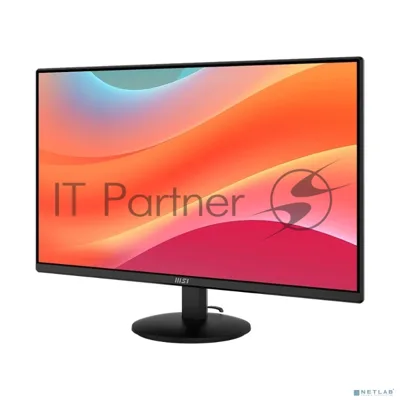 Монитор 23.8" MSI PRO MP242L IPS 1920x1080, 100 Гц, 4 мс (GtG), 16:9, 250 кд/м², HDMI, DisplayPort 1.2a, выход на наушники, Flicker Free, Low Blue Light, Adaptive-Sync, слот для замка, наклон экрана, черный