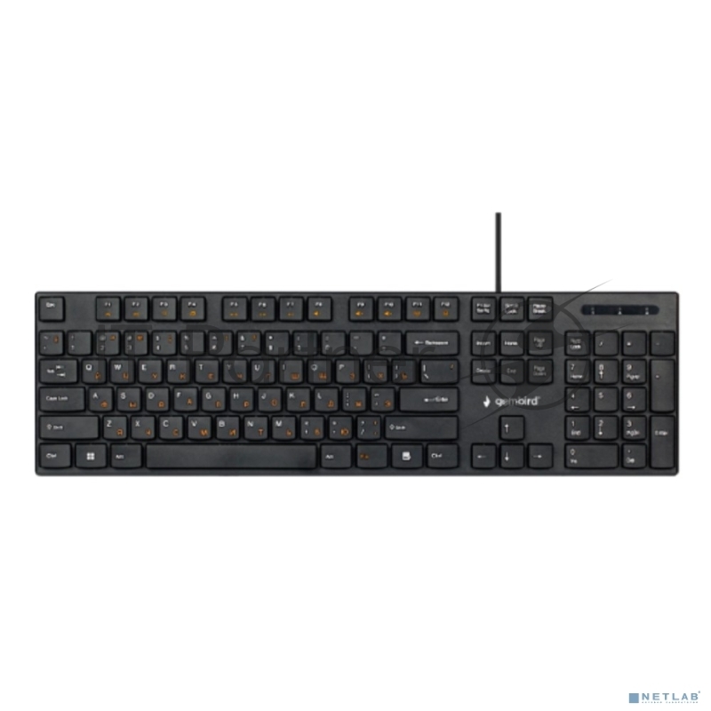 Клавиатура Gembird KB-250 проводная, USB Type-A, чёрный